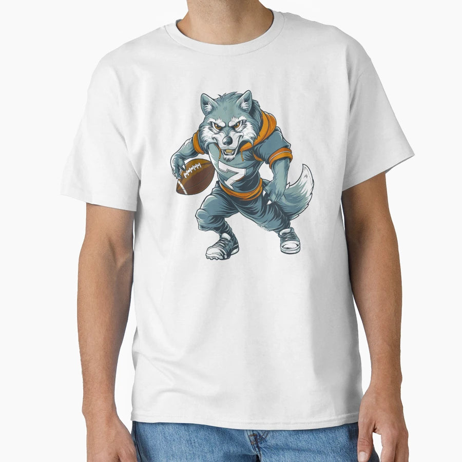 Wolves American Football T-Shirt - Custom Art Print for Adults - T-Shirt, Sweatshirt, Hoodie