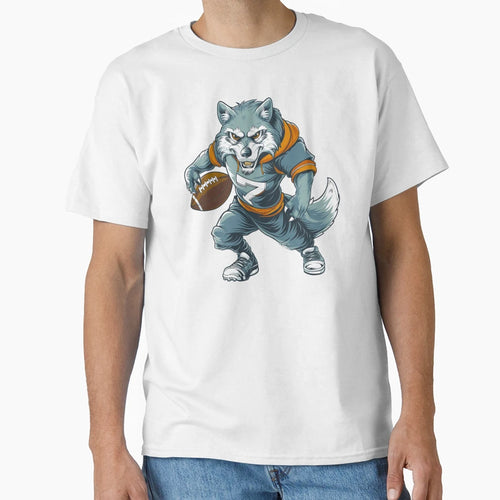 Wolves American Football T-Shirt - Custom Art Print for Adults - T-Shirt, Sweatshirt, Hoodie