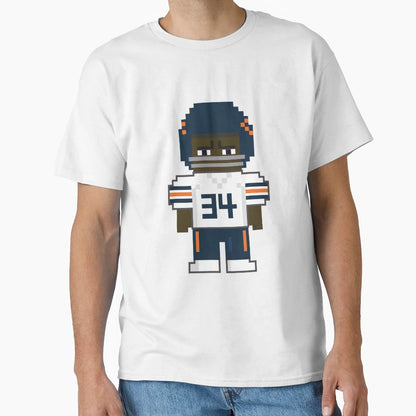 Pixel White 34 Walter Payton Sweetness T-Shirt - Trendy Graphic Unisex - T-Shirt, Sweatshirt, Hoodie