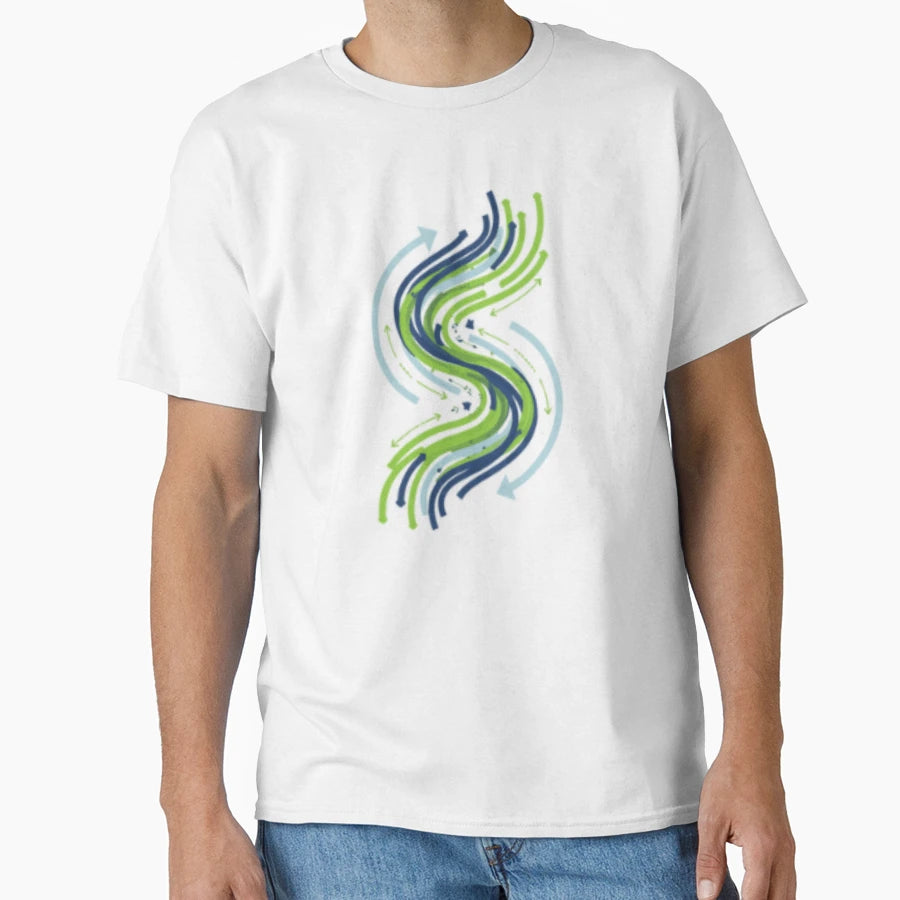 Abstract Continuous Integration Ci Cd Flow T-Shirt - Unique Graphic Unisex - T-Shirt, Sweatshirt, Hoodie