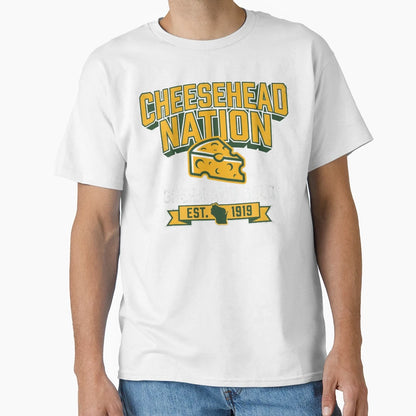 Green Bay Cheesehead Nation T-Shirt - Streetwear Style Men Women - T-Shirt, Sweatshirt, Hoodie