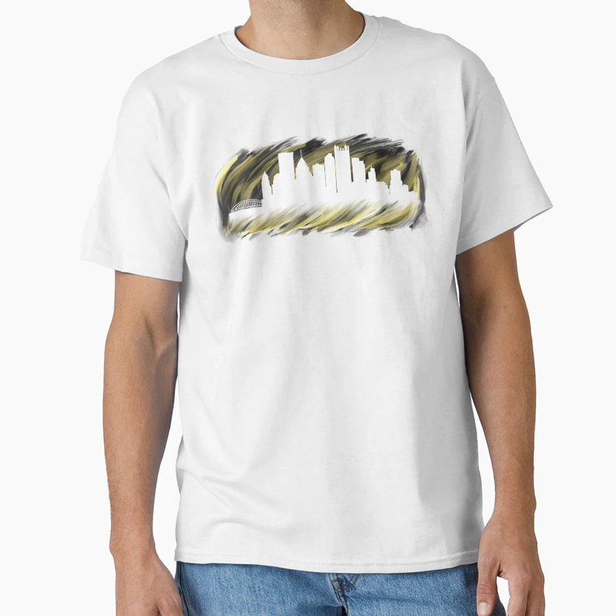 Pittsburgh Skyline T-Shirt - Unique Graphic for Adults - T-Shirt, Sweatshirt, Hoodie
