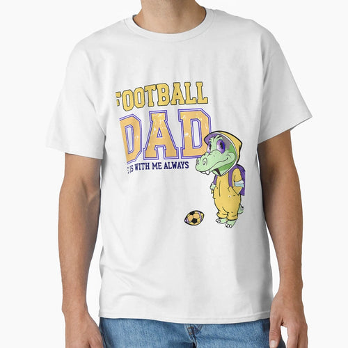 Alligator Football Dad Gift Sports T-Shirt - Casual Everyday Wear Unisex - T-Shirt, Sweatshirt, Hoodie