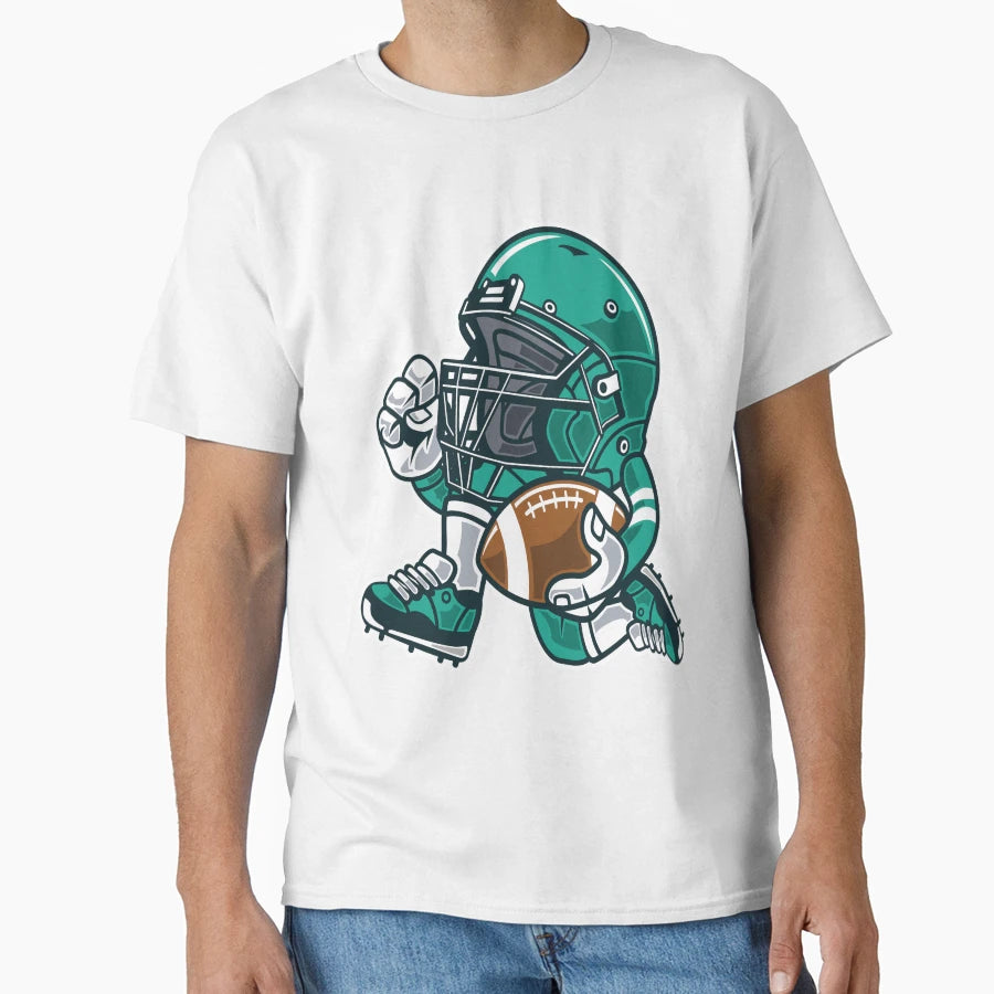 Football Player T-Shirt - Aesthetic Graphic Men Women - T-Shirt, Sweatshirt, Hoodie