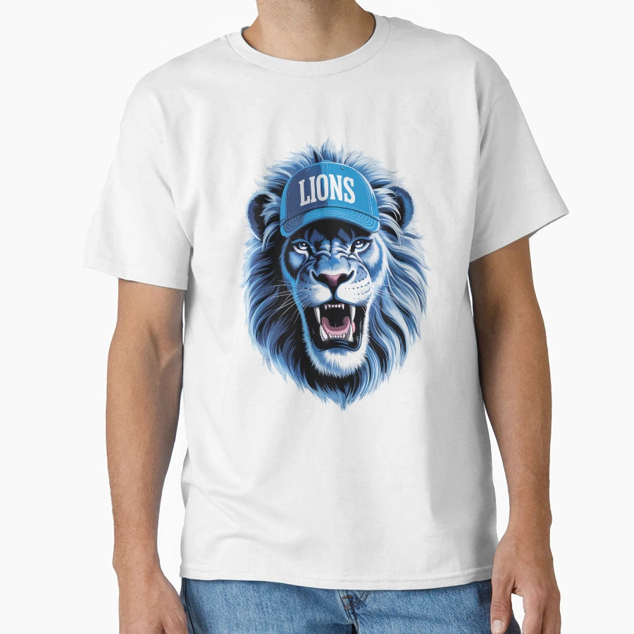 Lions Blue Eyes T-Shirt - Unique Graphic Unisex - T-Shirt, Sweatshirt, Hoodie