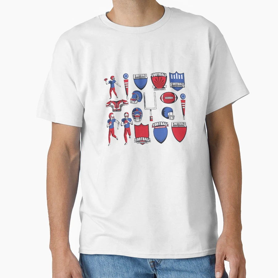 Football T-Shirt - Graphic Print Men Women - T-Shirt, Sweatshirt, Hoodie