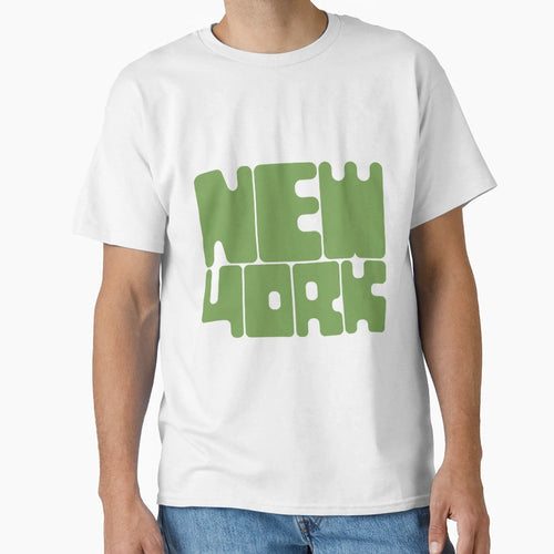 New York Foliage Green T-Shirt - Aesthetic Graphic for Adults - T-Shirt, Sweatshirt, Hoodie