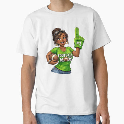 Football Mom Sports T-Shirt - Aesthetic Graphic Unisex - T-Shirt, Sweatshirt, Hoodie
