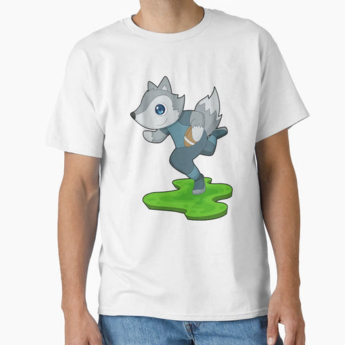 Wolf American Football Sports T-Shirt - Graphic Print for Adults - T-Shirt, Sweatshirt, Hoodie