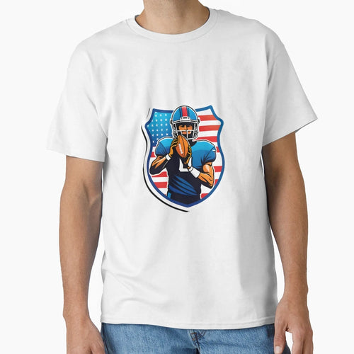Usa American Football Player T-Shirt - Streetwear Style for Adults - T-Shirt, Sweatshirt, Hoodie