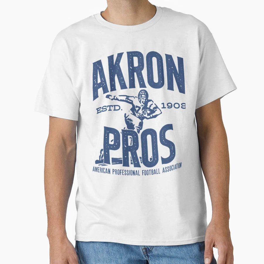Akron Pros Football T-Shirt - Aesthetic Graphic Men Women - T-Shirt, Sweatshirt, Hoodie