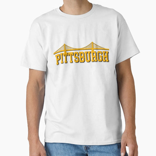 Pittsburgh Bridge Black T-Shirt - Minimalist Print Unisex - T-Shirt, Sweatshirt, Hoodie