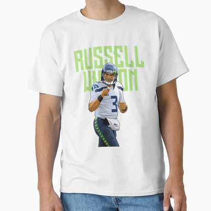 Russell Wilson Action 3 Bold T-Shirt - Streetwear Style for Adults - T-Shirt, Sweatshirt, Hoodie