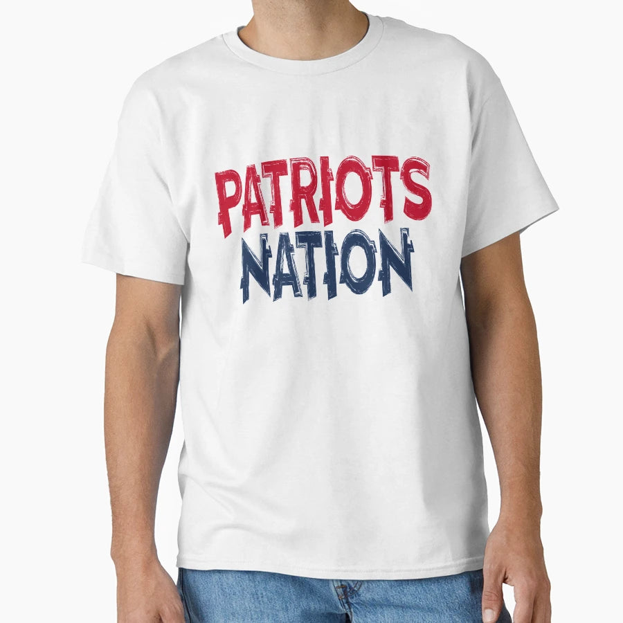 Patriots Nation T-Shirt - Minimalist Print Men Women - T-Shirt, Sweatshirt, Hoodie