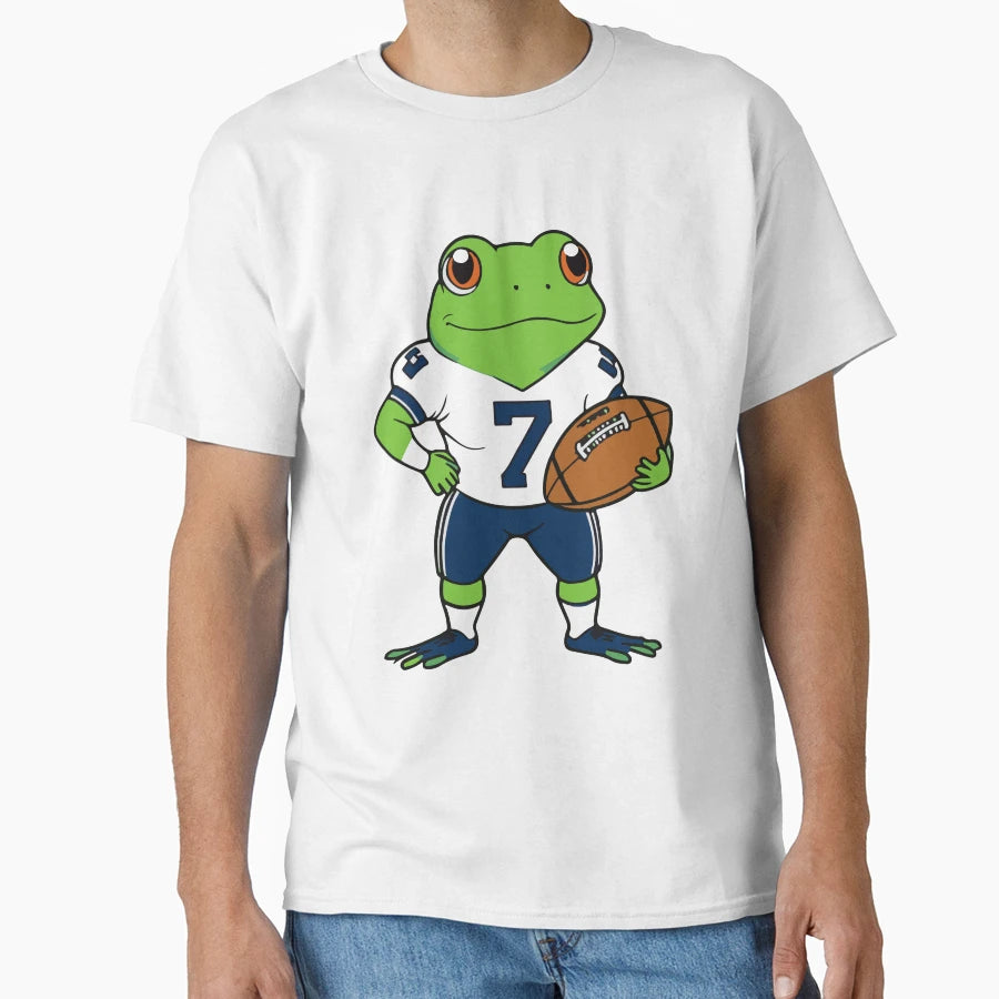 Football Player Frog T-Shirt - Fun Novelty Design Unisex - T-Shirt, Sweatshirt, Hoodie