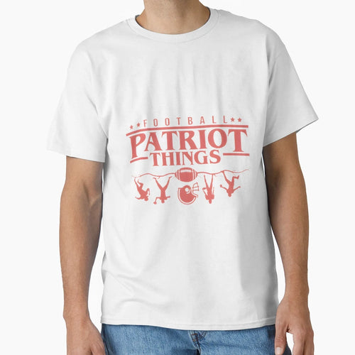 Patriot Things Football Fan Gear T-Shirt - Minimalist Print Men Women - T-Shirt, Sweatshirt, Hoodie