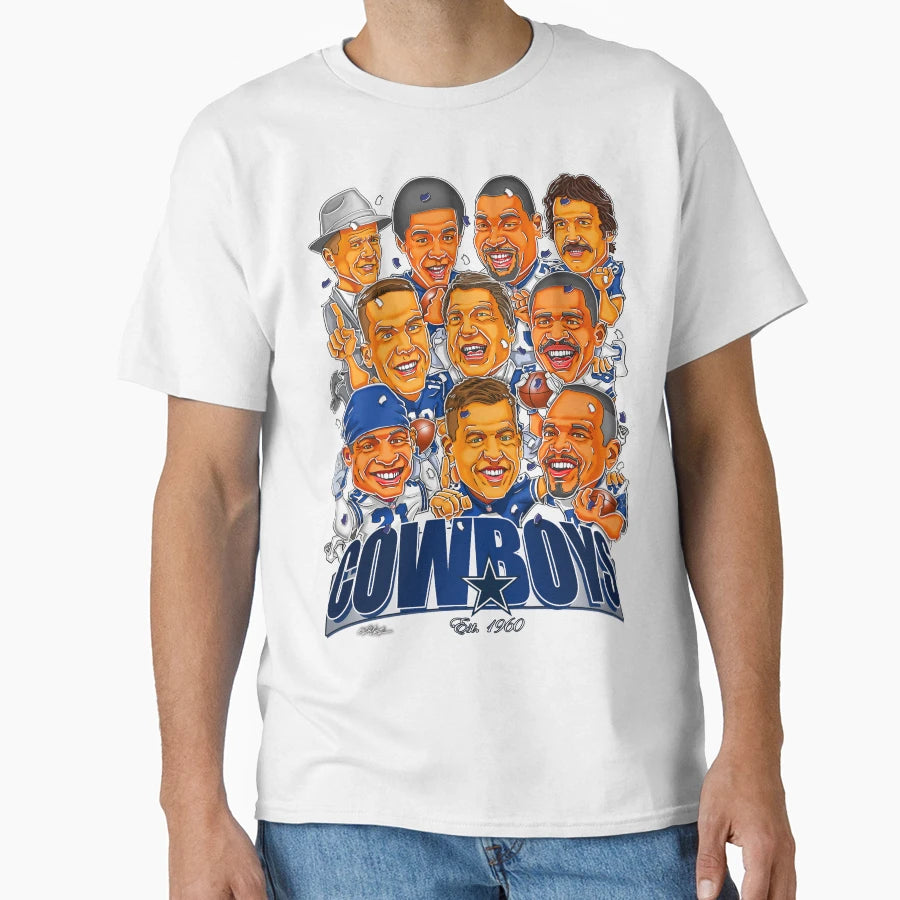 Dallas Cowboys Greatest Players T-Shirt - Custom Art Print Men Women - T-Shirt, Sweatshirt, Hoodie