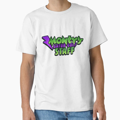 Montys Gator Golf Staff T-Shirt - Graphic Print Unisex - T-Shirt, Sweatshirt, Hoodie