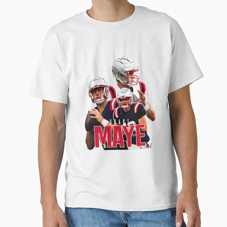 Drake Maye Football Maye Bootleg T-Shirt - Streetwear Style Men Women - T-Shirt, Sweatshirt, Hoodie