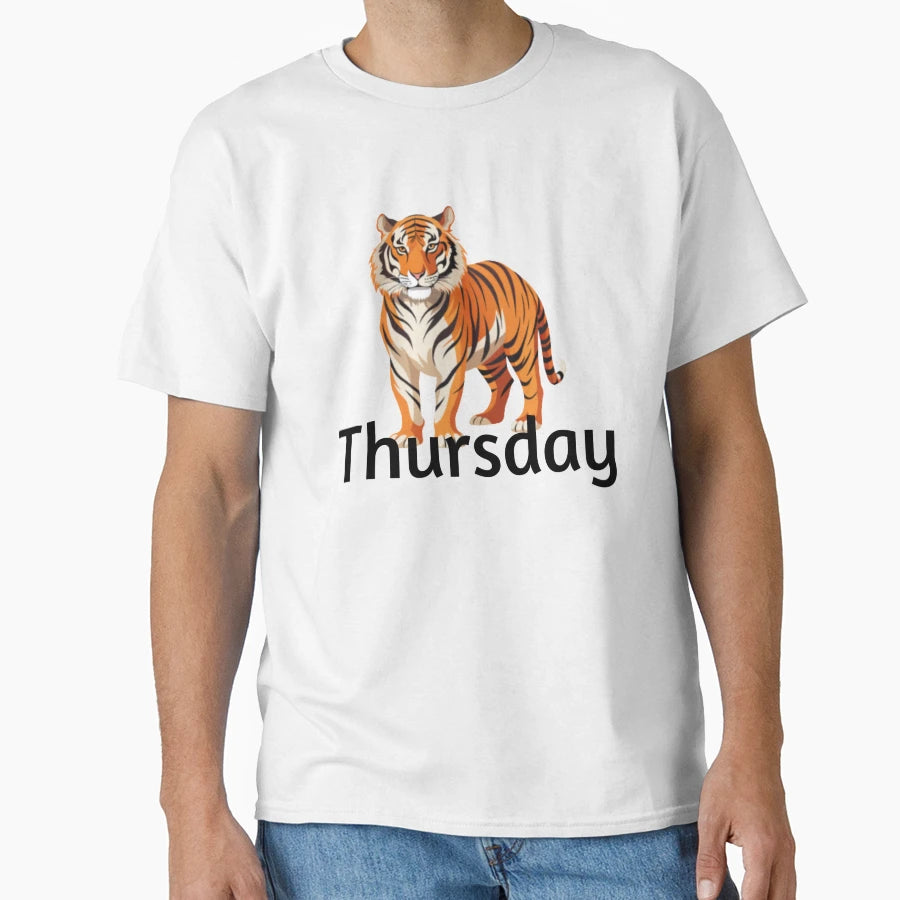 Tiger Thursday T-Shirt - Minimalist Print Unisex - T-Shirt, Sweatshirt, Hoodie