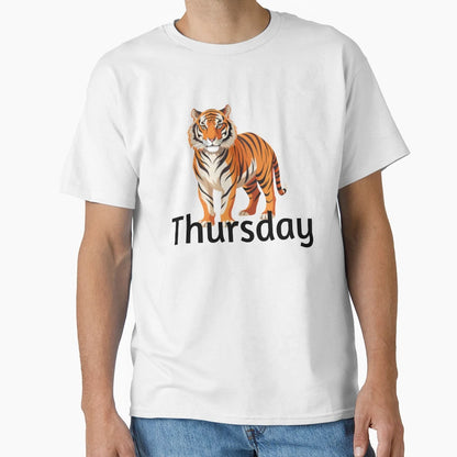 Tiger Thursday T-Shirt - Minimalist Print Unisex - T-Shirt, Sweatshirt, Hoodie