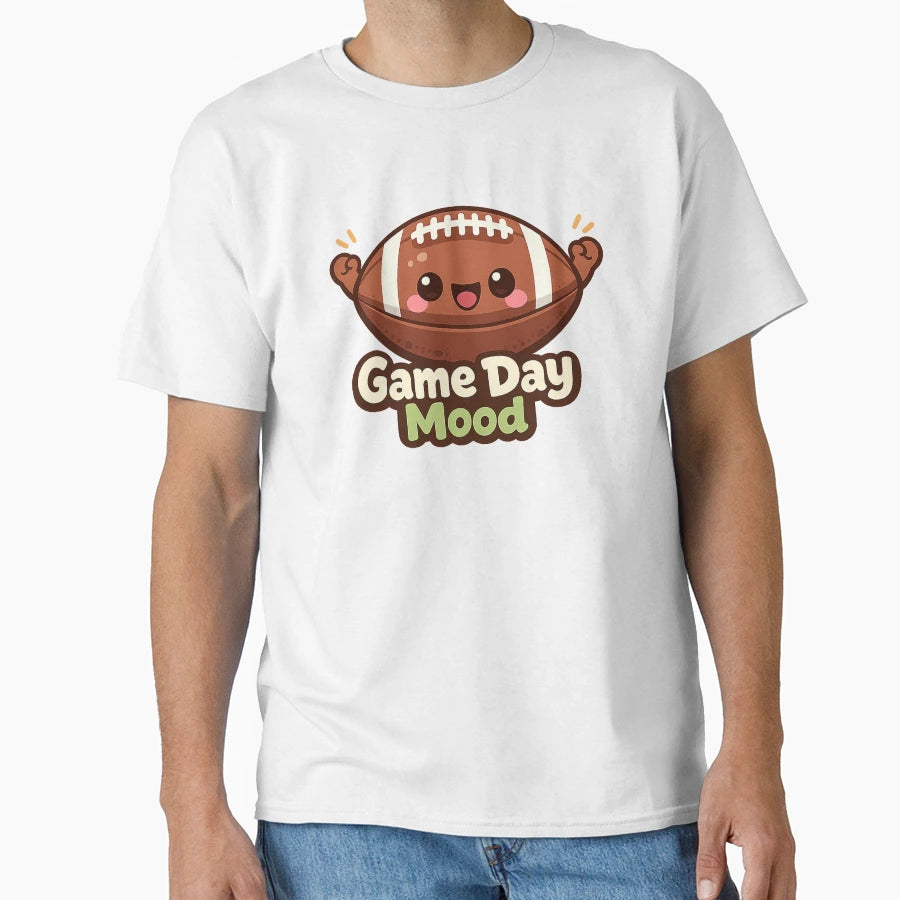 American Football Game Day Mood T-Shirt - Aesthetic Graphic Men Women - T-Shirt, Sweatshirt, Hoodie