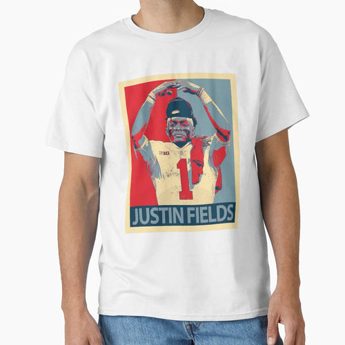 Justin Fields T-Shirt - Custom Art Print for Adults - T-Shirt, Sweatshirt, Hoodie