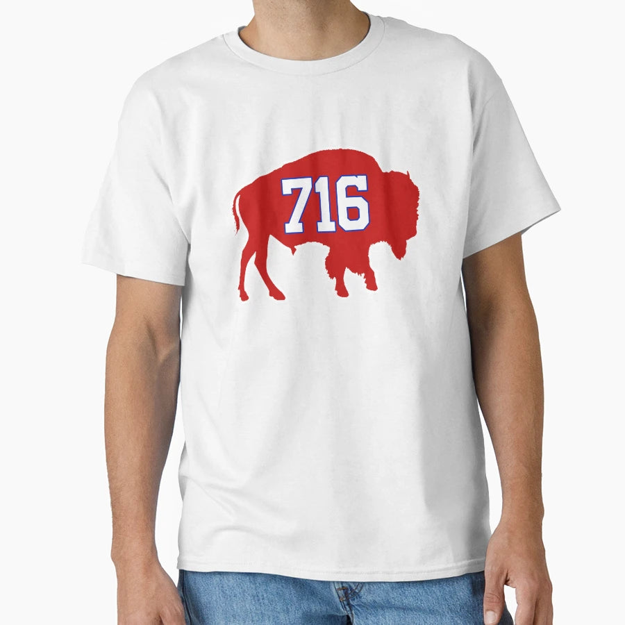 Buffalo 716 Area Code And T-Shirt - Graphic Print Unisex - T-Shirt, Sweatshirt, Hoodie