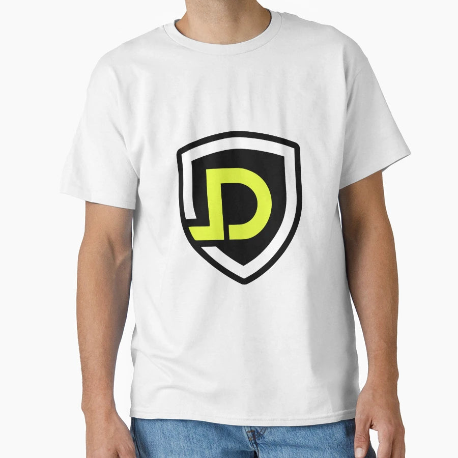 Illustration Letter D Esports Shield Logo T-Shirt - Unique Graphic Unisex - T-Shirt, Sweatshirt, Hoodie
