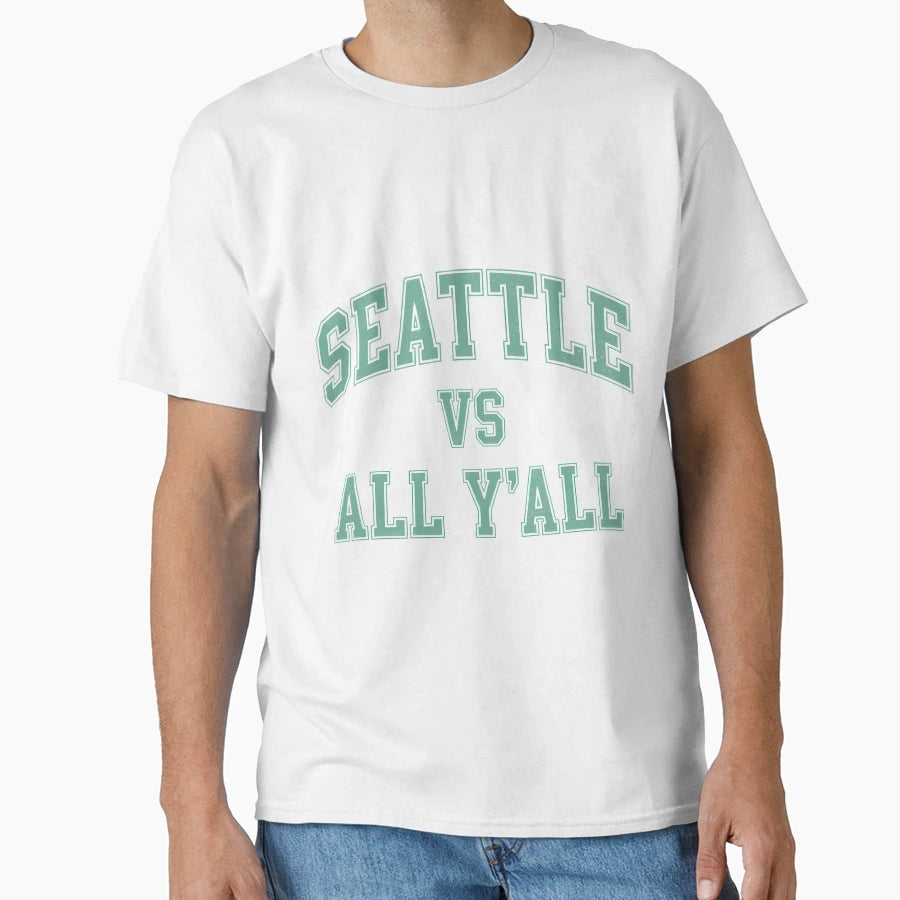 Seattle Vs All Yall Sports Fan T-Shirt - Aesthetic Graphic for Adults - T-Shirt, Sweatshirt, Hoodie