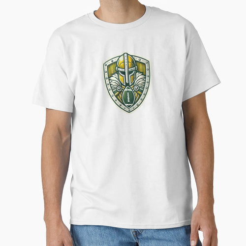 Warrior Shield Green Bay Packers T-Shirt - Aesthetic Graphic for Adults - T-Shirt, Sweatshirt, Hoodie