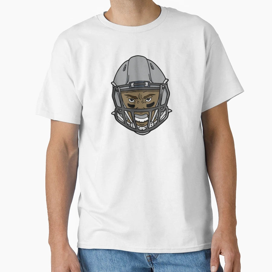 Football Player Helmet T-Shirt - Custom Art Print Unisex - T-Shirt, Sweatshirt, Hoodie