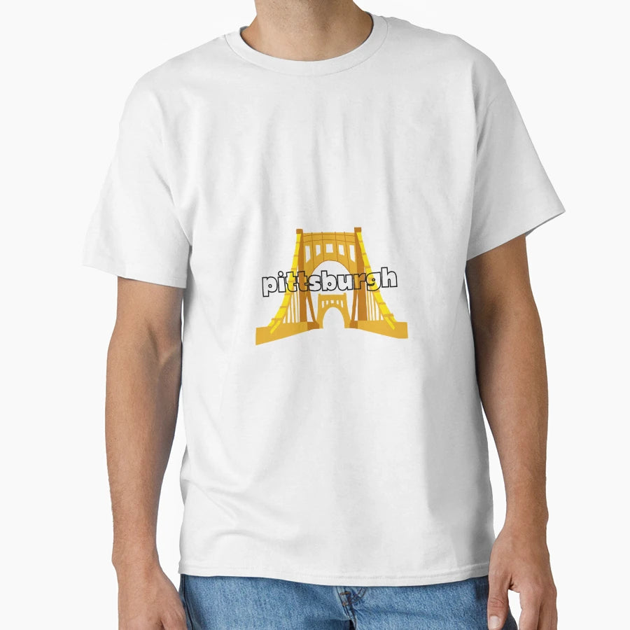 Pittsburgh Bridge T-Shirt - Graphic Print for Adults - T-Shirt, Sweatshirt, Hoodie