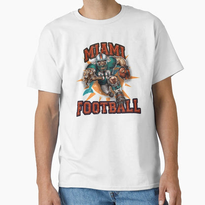 Miami Football Detroit Football Lions T-Shirt - Graphic Print Unisex - T-Shirt, Sweatshirt, Hoodie