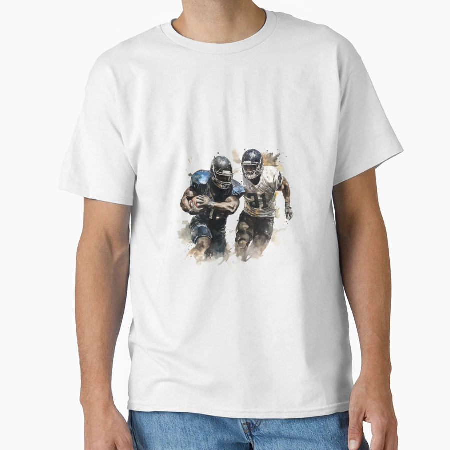 American Football Two Black T-Shirt - Streetwear Style Men Women - T-Shirt, Sweatshirt, Hoodie