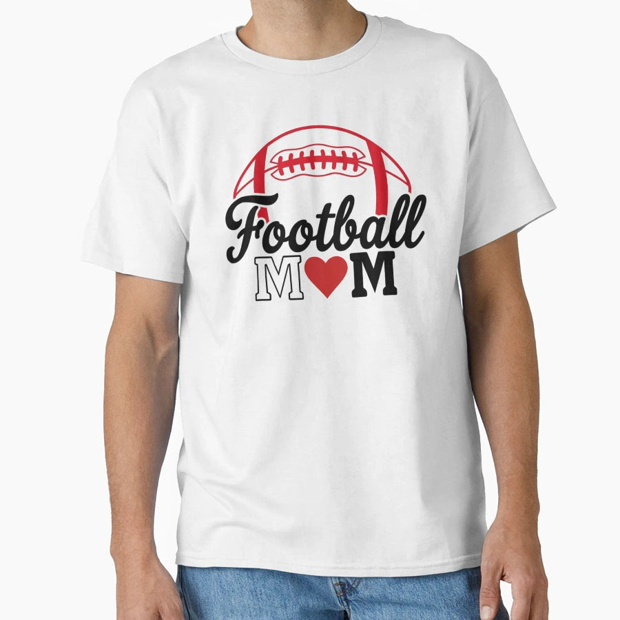 Football Mom Mothers Day T-Shirt - Casual Everyday Wear for Adults - T-Shirt, Sweatshirt, Hoodie