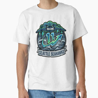 Seahawks 11 Fierce Electric Lightning T-Shirt - Unique Graphic Men Women - T-Shirt, Sweatshirt, Hoodie