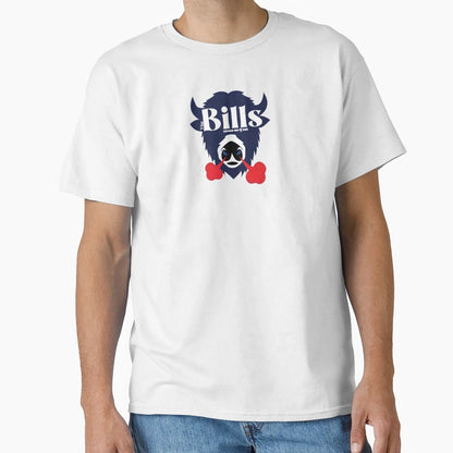 Stressed Out Bill Blue T-Shirt - Minimalist Print for Adults - T-Shirt, Sweatshirt, Hoodie