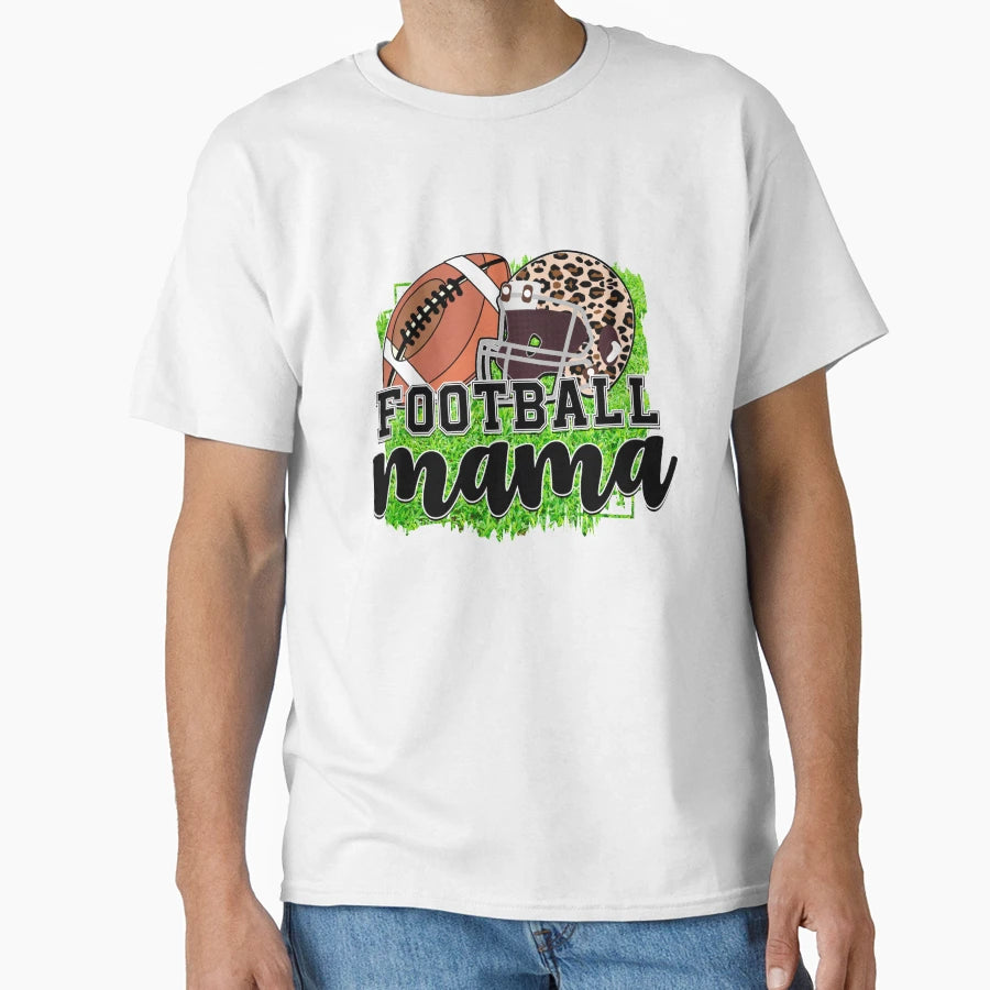 Football Mama Green T-Shirt - Trendy Graphic Unisex - T-Shirt, Sweatshirt, Hoodie