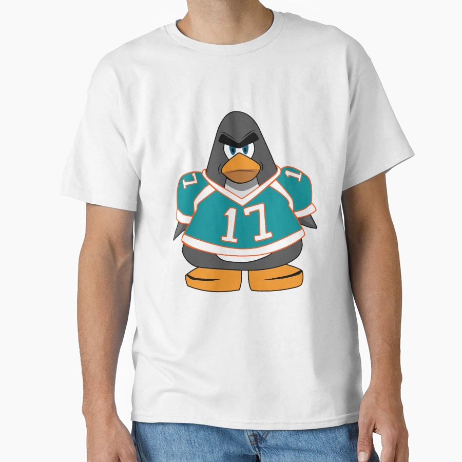Jaylen Waddle Miami Football Penguin 17 T-Shirt - Graphic Print Unisex - T-Shirt, Sweatshirt, Hoodie