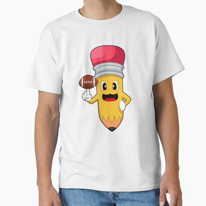 Pencil American Football T-Shirt - Fun Novelty Design for Adults - T-Shirt, Sweatshirt, Hoodie