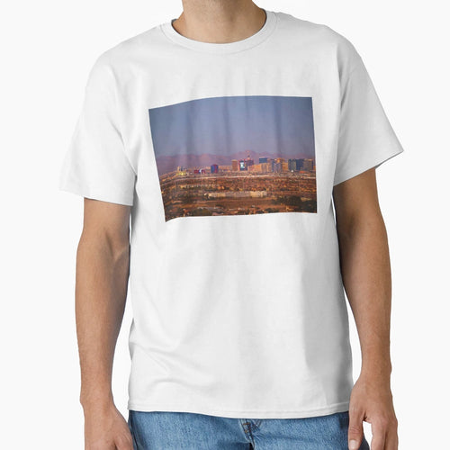 Las Vegas Skyline Dusk T-Shirt - Minimalist Print Unisex - T-Shirt, Sweatshirt, Hoodie