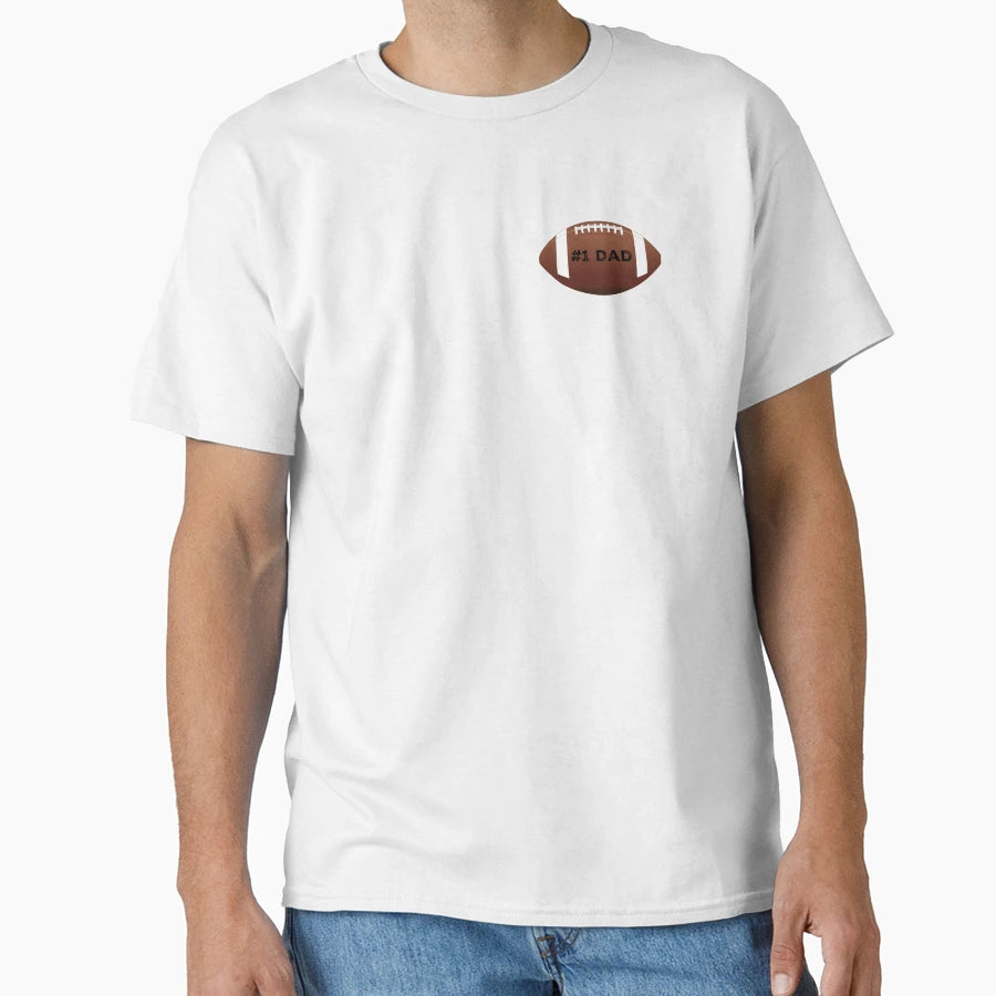 1 Dad Football T-Shirt - Graphic Print Men Women - T-Shirt, Sweatshirt, Hoodie