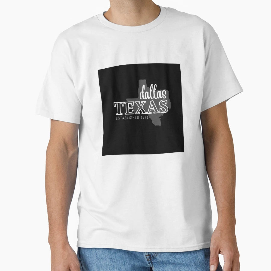 Dallas Texas T-Shirt - Minimalist Print Men Women - T-Shirt, Sweatshirt, Hoodie