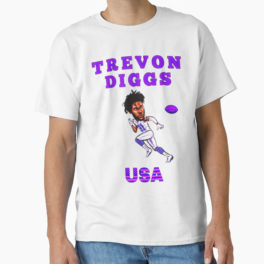 Trevon Diggs Usa T-Shirt - Aesthetic Graphic Unisex - T-Shirt, Sweatshirt, Hoodie