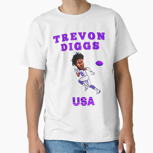 Trevon Diggs Usa T-Shirt - Aesthetic Graphic Unisex - T-Shirt, Sweatshirt, Hoodie