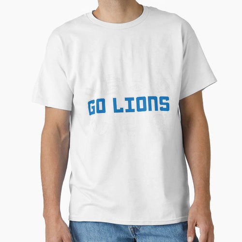 Football Detroit Lions T-Shirt - Aesthetic Graphic for Adults - T-Shirt, Sweatshirt, Hoodie