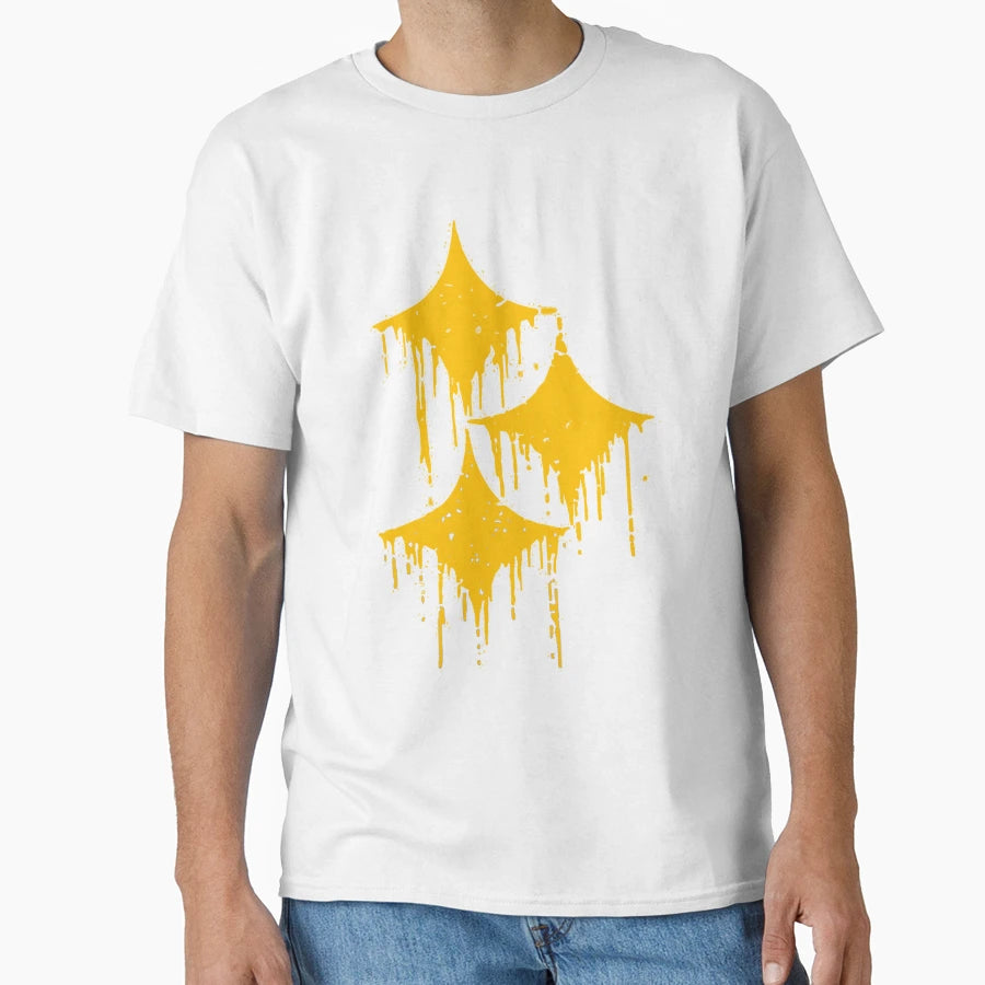 Dripping Hypocycloids Gold T-Shirt - Custom Art Print Unisex - T-Shirt, Sweatshirt, Hoodie