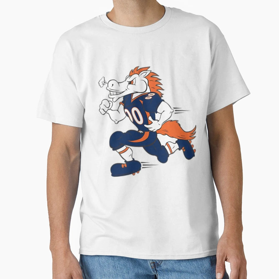 Denver Colorado Football Player Art T-Shirt - Aesthetic Graphic Unisex - T-Shirt, Sweatshirt, Hoodie