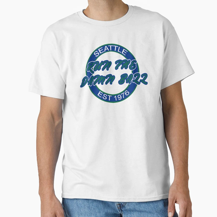 Run Damn Ball T-Shirt - Minimalist Print Men Women - T-Shirt, Sweatshirt, Hoodie